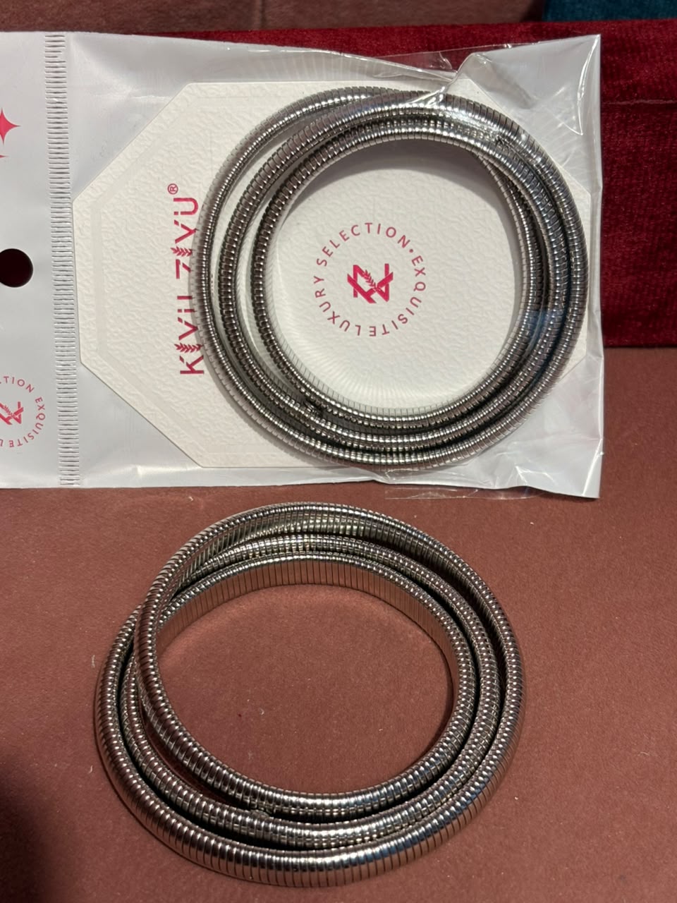 Silver-Tone Snake Chain Bracelet