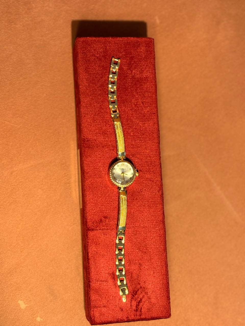 Gold-Tone Minimal Watch
