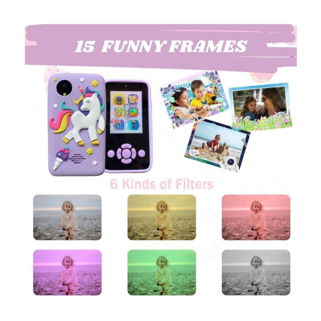 Digital Camera with Silicone Cartoon Case | Photos, Videos, Music & Games