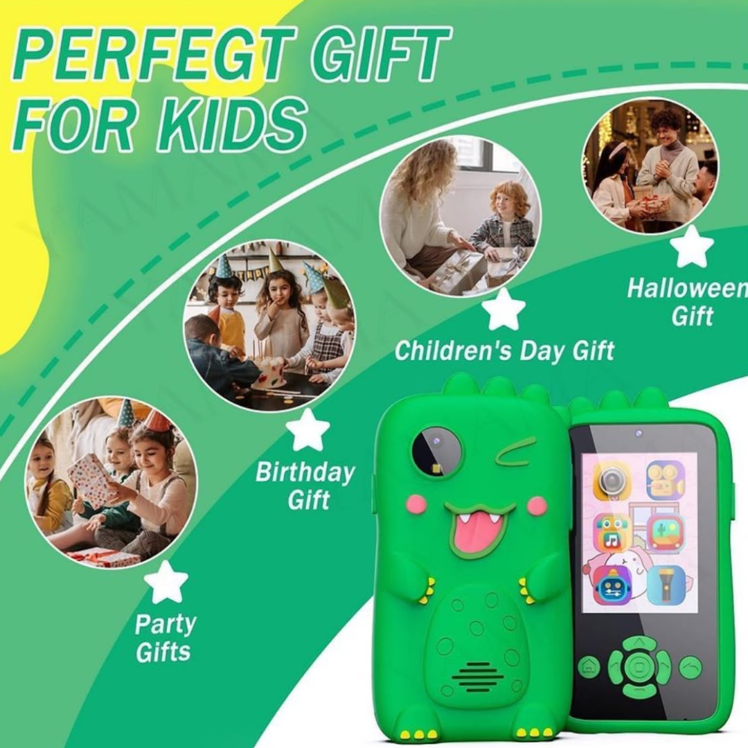 Digital Camera with Silicone Cartoon Case | Photos, Videos, Music & Games