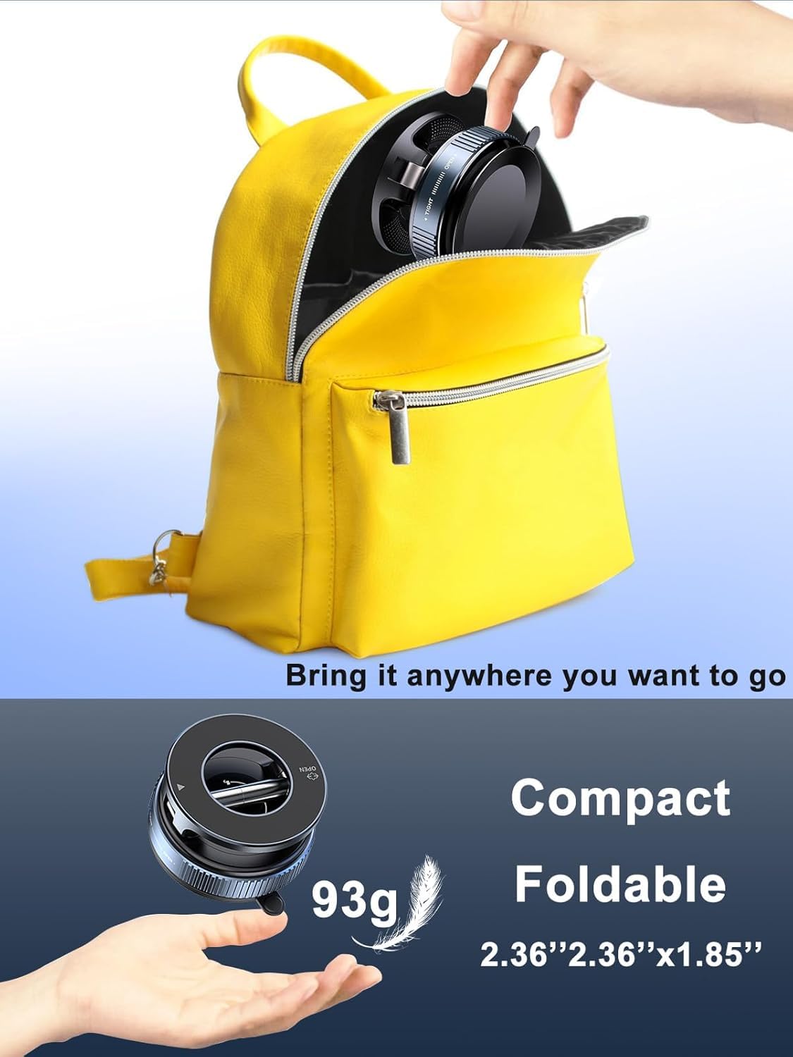 360° Magnetic Vacuum Car Phone Holder – Strong Grip, Hands-Free Mount (Black)