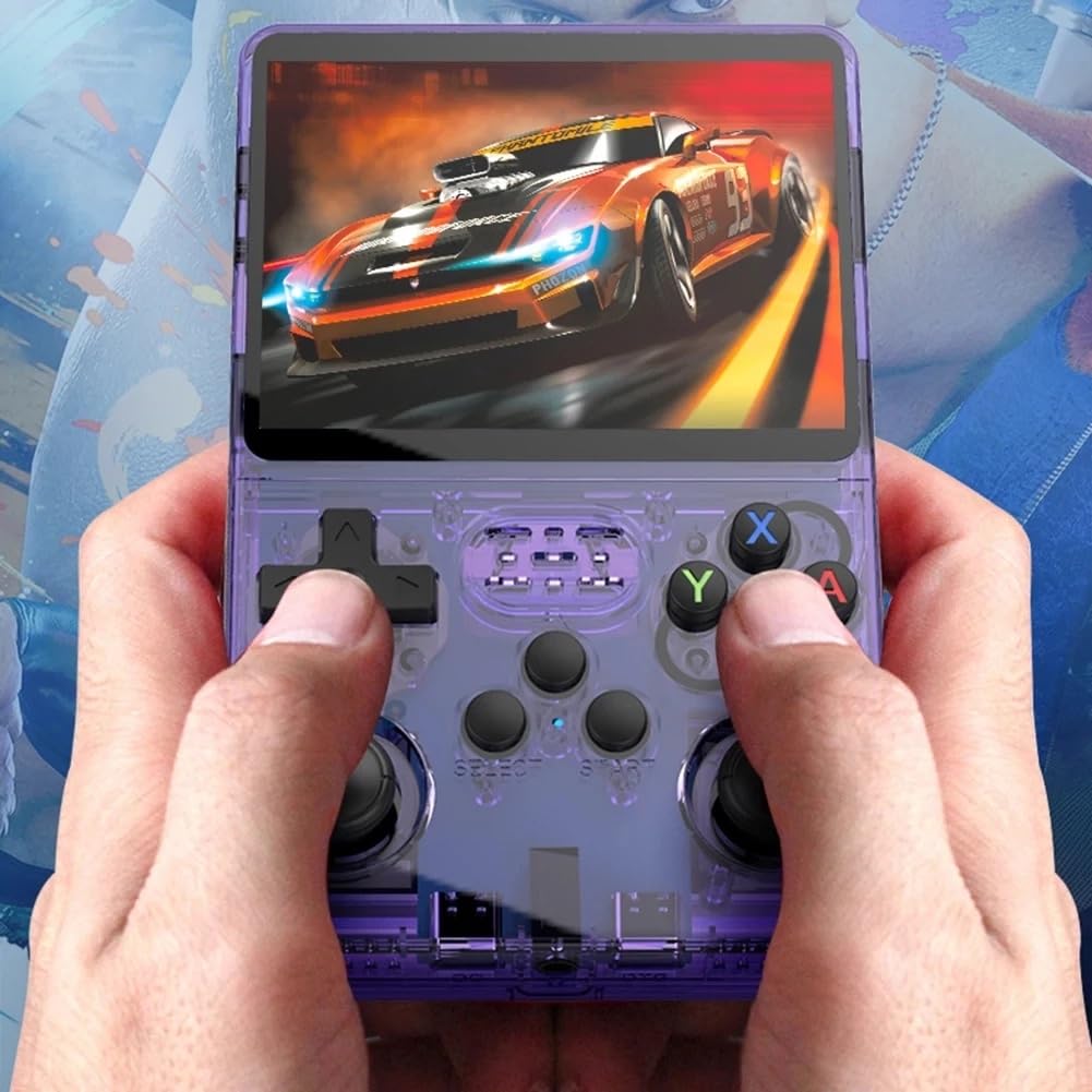 R36S Retro Portable Console – Purple (64GB)