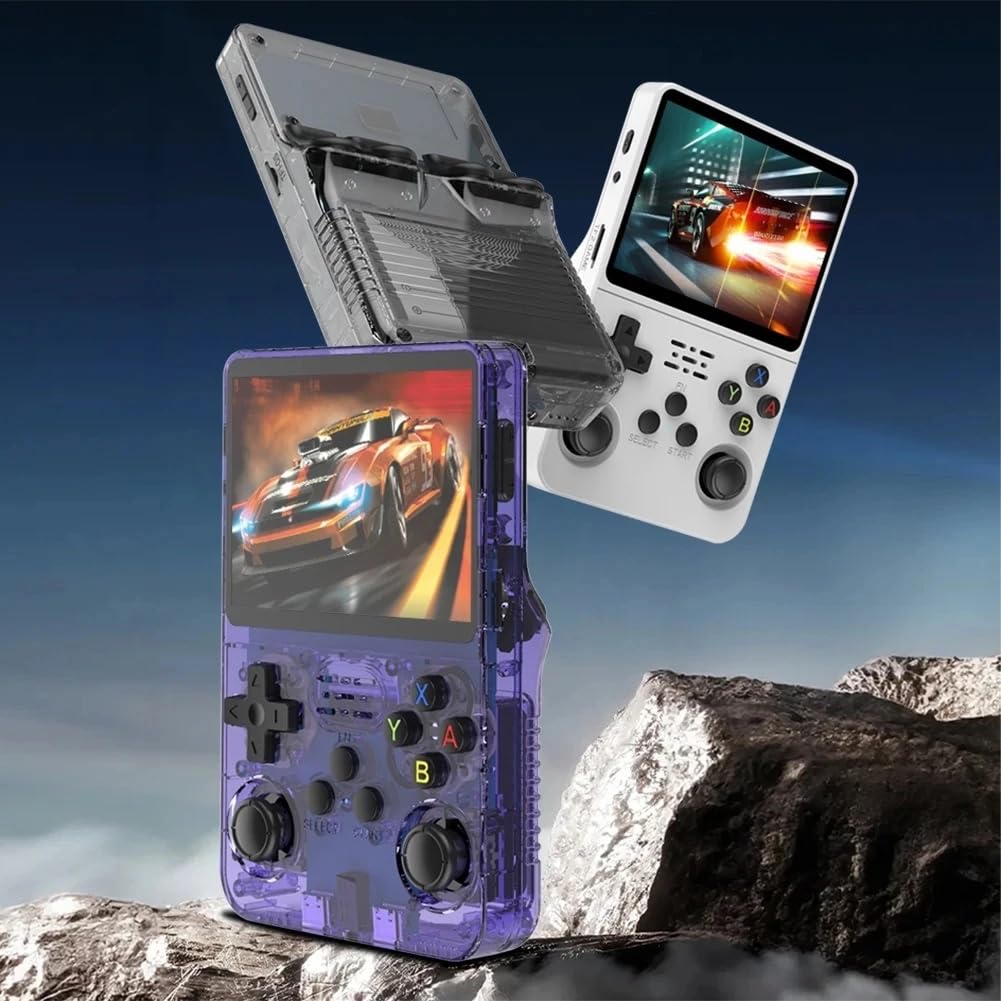 R36S Retro Portable Console – Purple (64GB)