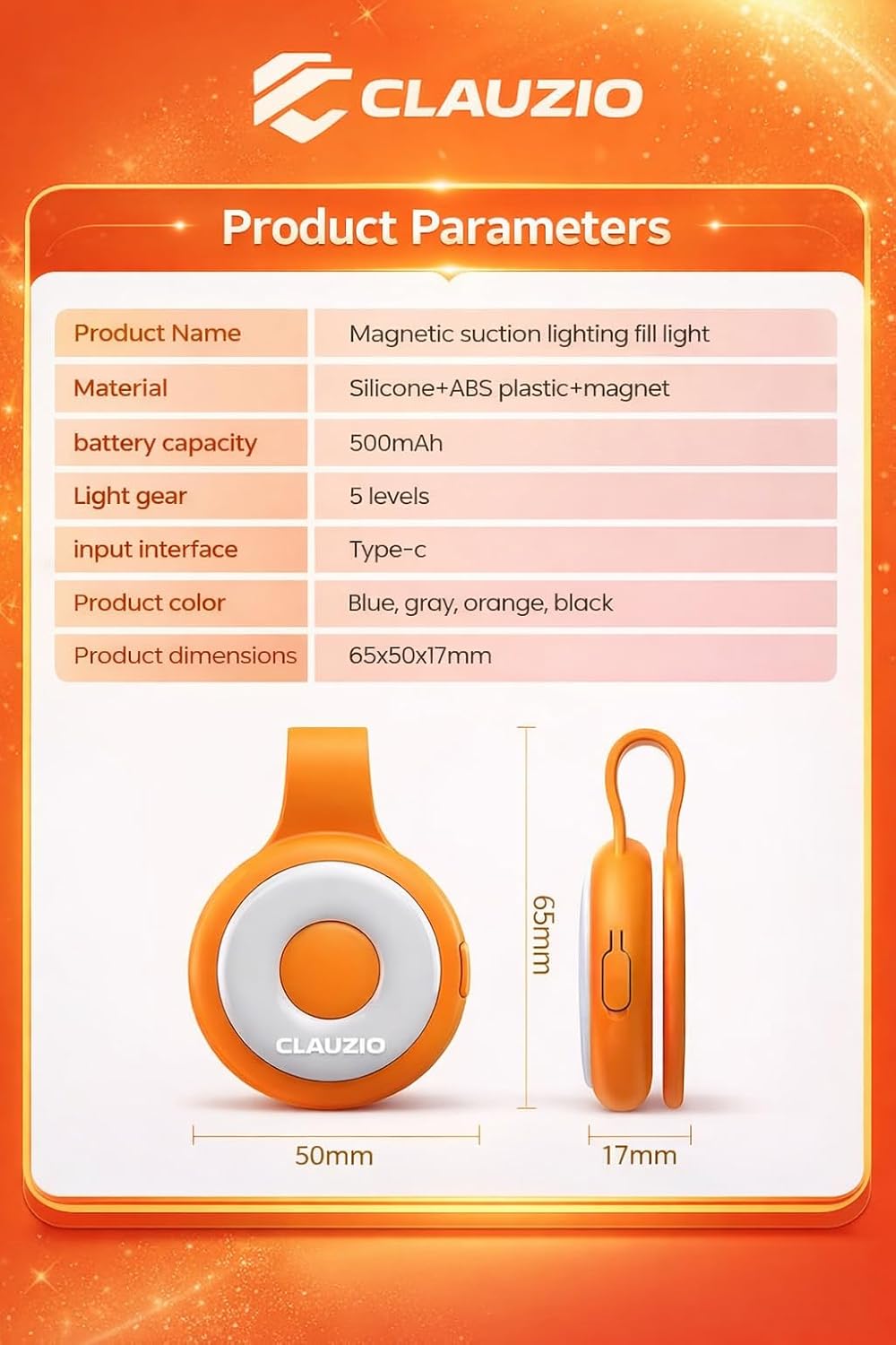 Magnetic LED Selfie Light – Mag-Safe Compatible Ring Light