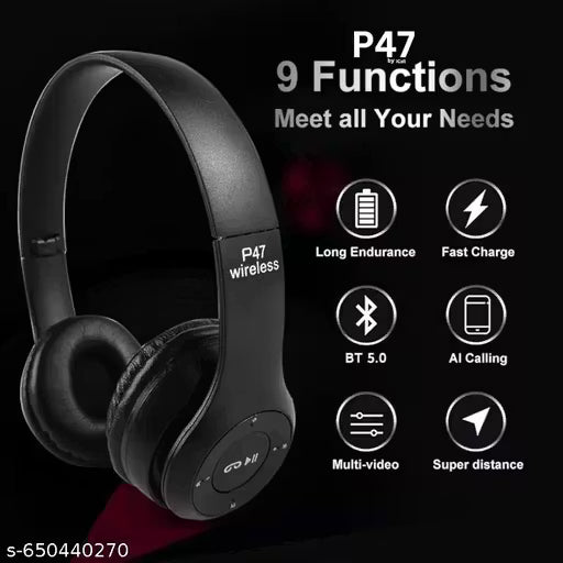 P47 Wireless Bluetooth Headphones