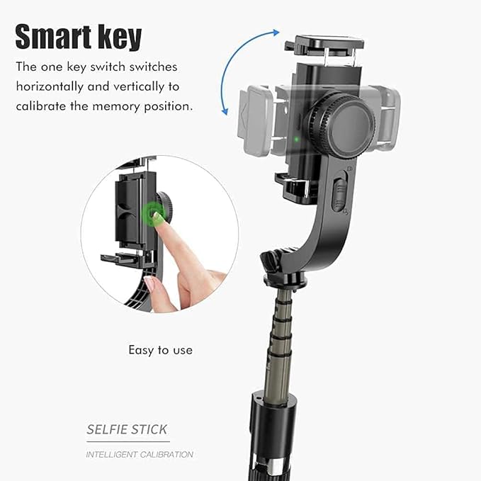 Q08 Gimbal Stabilizer for Smartphone with Extendable Bluetooth Selfie Stick and Tripod