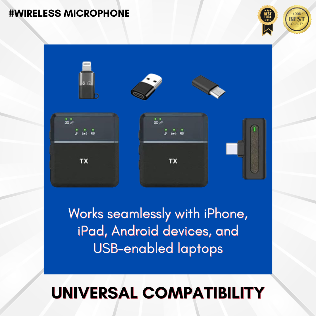 Combo Offer (Wireless Microphone + Digitek Portable Light)