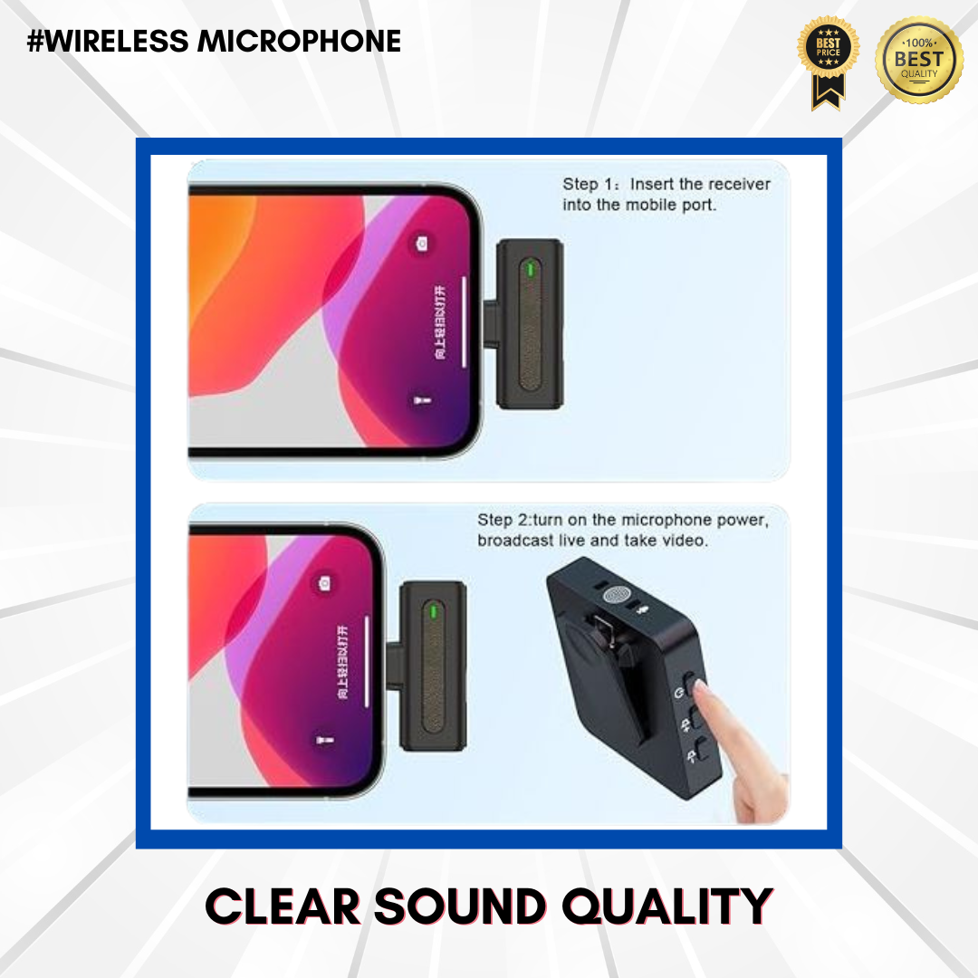 Combo Offer (Wireless Microphone + Digitek Portable Light)