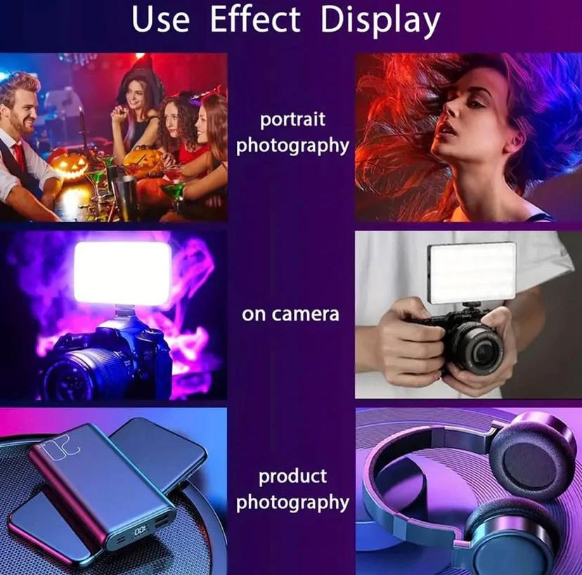 M160 Pocket Fill Light Color RGB Lights, 1800mAh Rechargeable