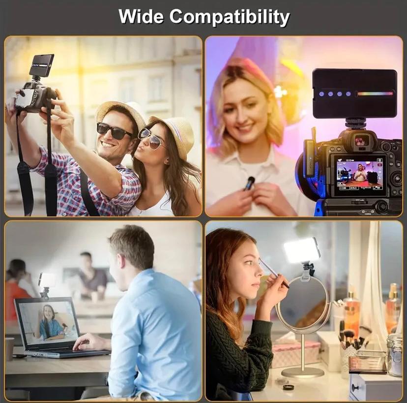 M160 Pocket Fill Light Color RGB Lights, 1800mAh Rechargeable