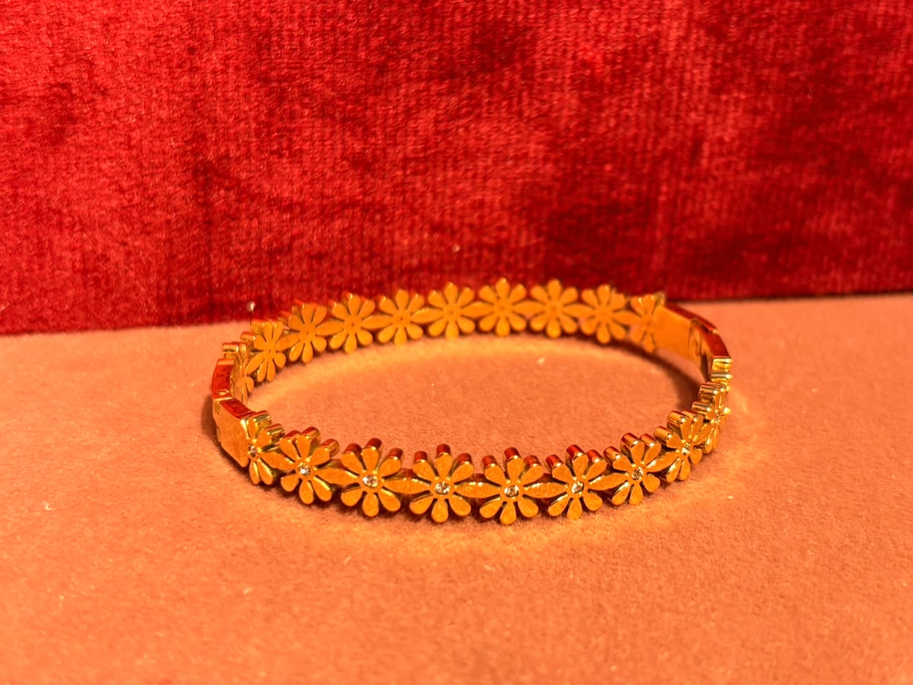 Floral Gold-Tone Bracelet