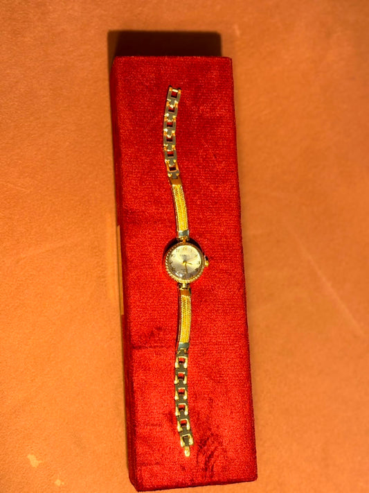Gold-Tone Minimal Watch