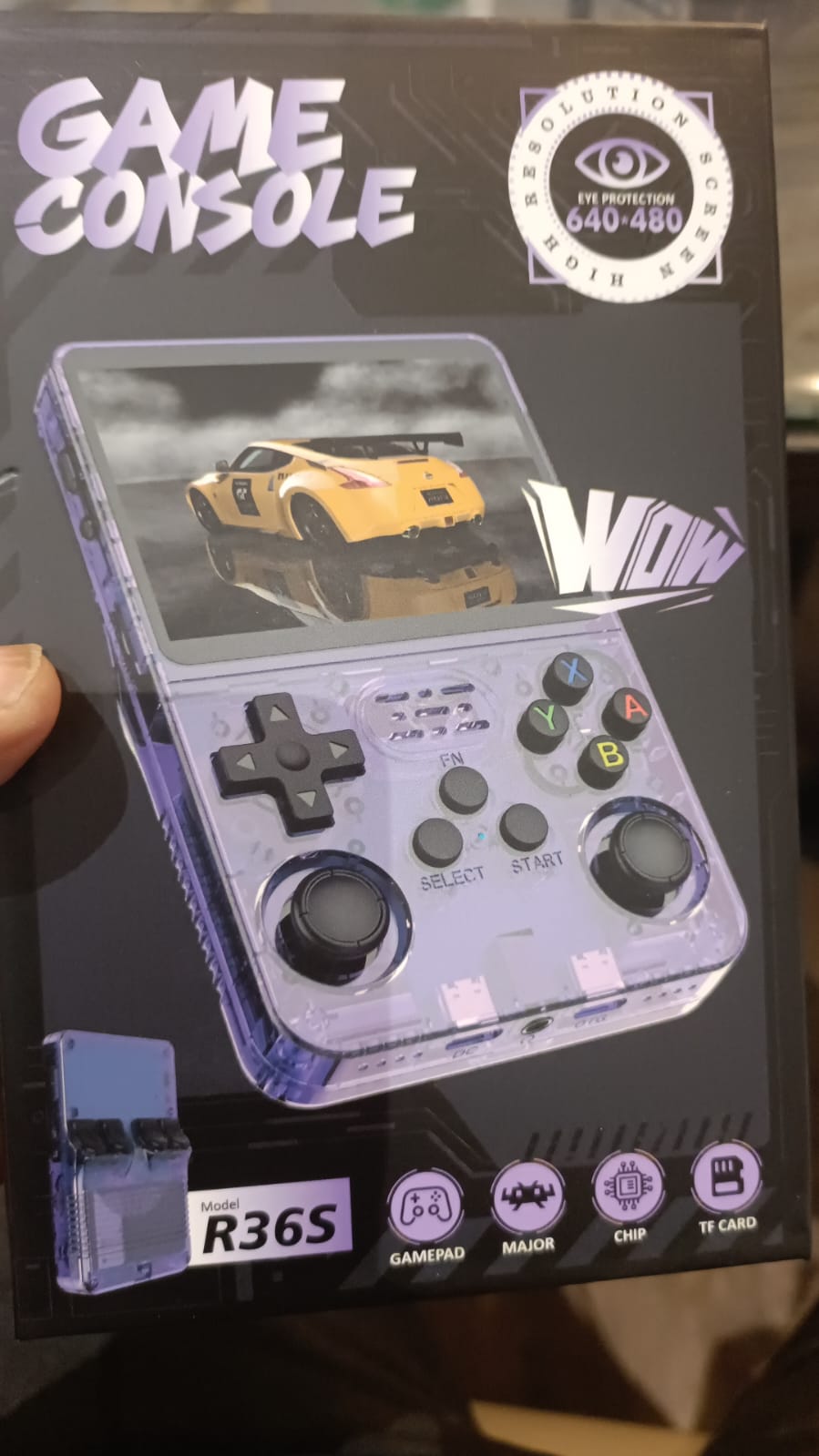 R36S Retro Portable Console – Purple (64GB)